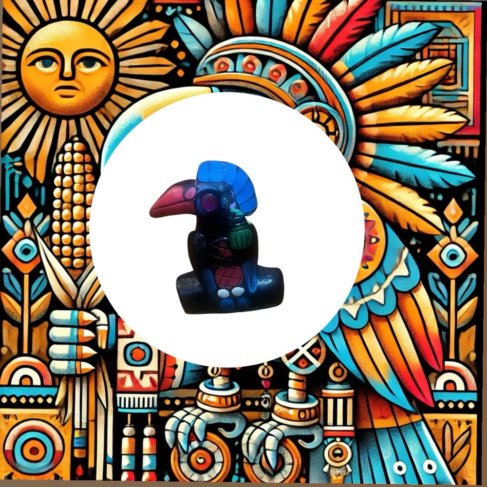 Handcrafted Clay Toucan Bird Whistle Tuscan from Chichen Itza, Mexico
